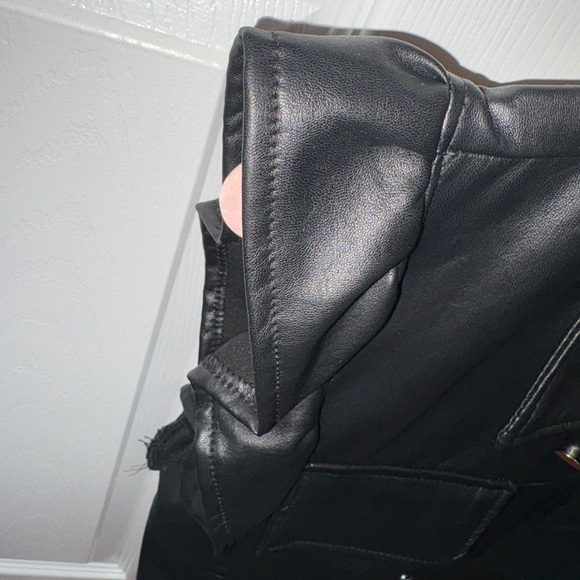 Like an Angel Black Faux Leather Jacket - Picture 4 of 6